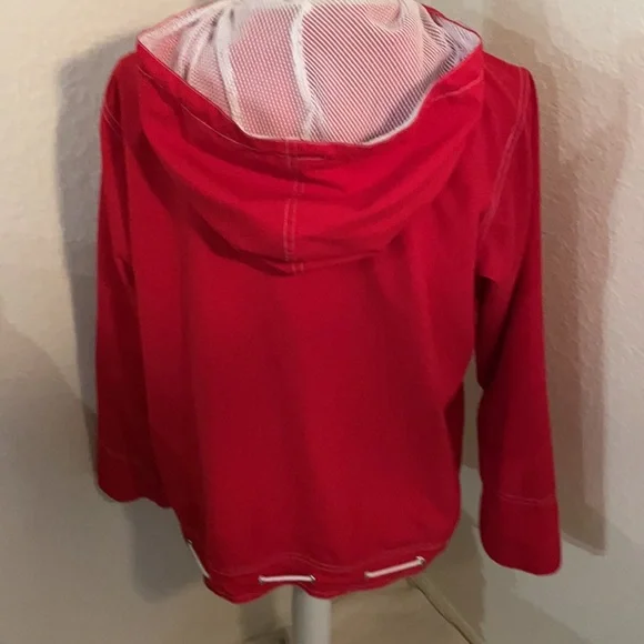 Teddi Petite Women’s Hooded Lightweight Jacket Size PM in Red - Picture 5 of 10